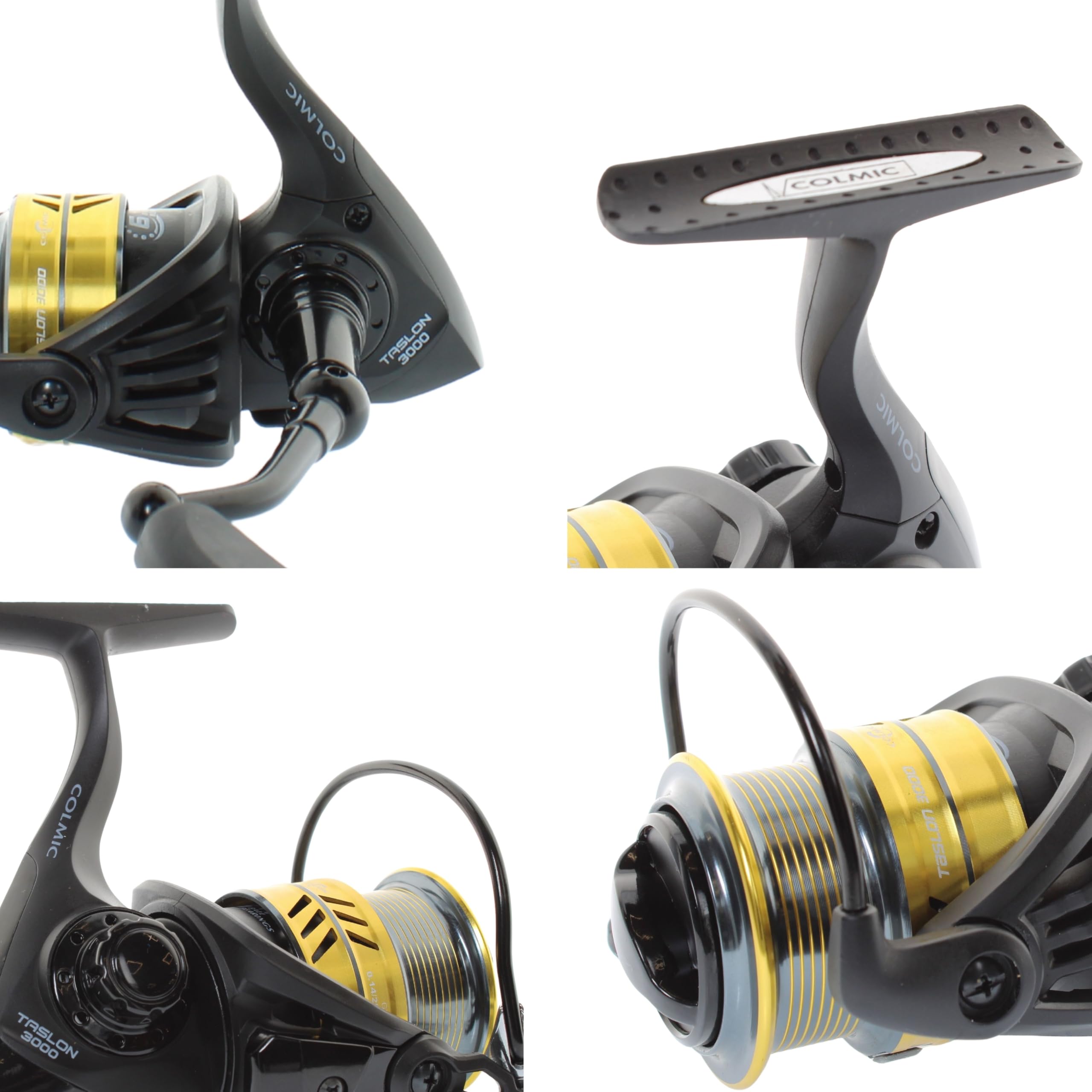 Colmic Taslon – Mulinello da Pesca Frizione Anteriore Sigillata, Grafite XTS-55, CNC Nail Anti-torsione, Cuscinetti Inox – Disponibile in 6 Taglie – Prodotto Ufficiale Colmic