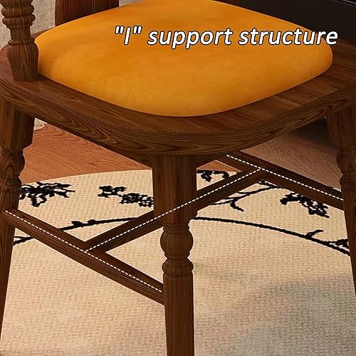 Miniatura 5 de JKGHK - Sillas de comedor, sillas de cocina de madera, silla de sala de estar con asiento acolchado, silla auxiliar de cocina sin brazos con