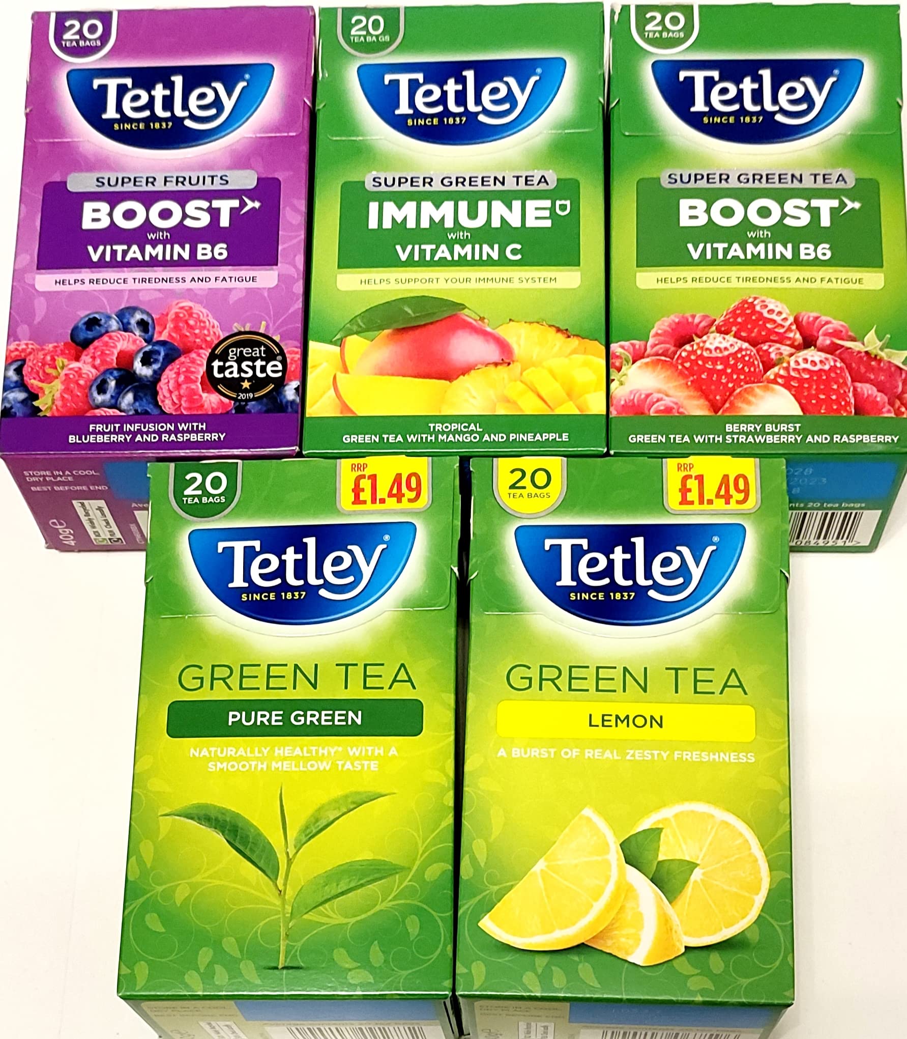 Tetley Raspberry Tea Tetley tea bags - Find the best price at PriceSpy