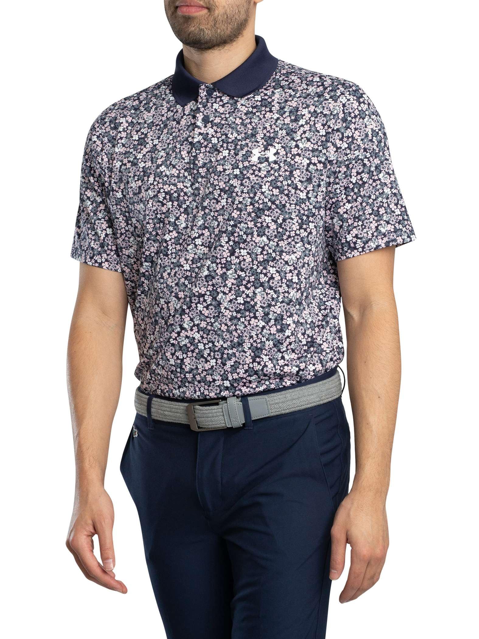 Under Armour Mens Matchplay Printed Polo XXL Midnight