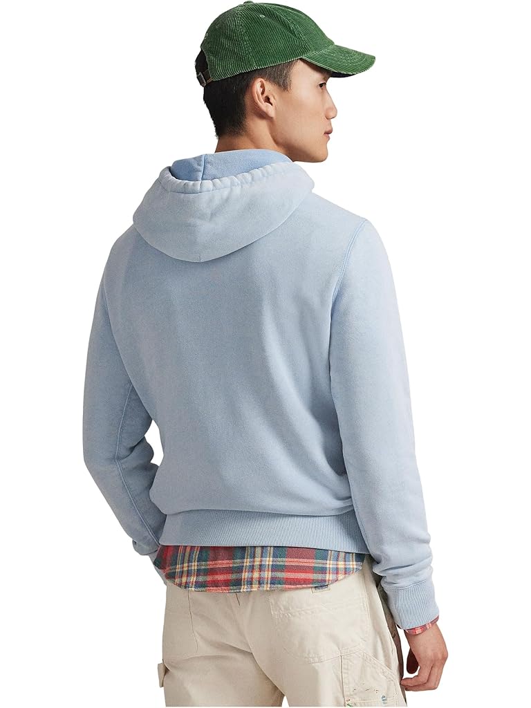 Blue Polo Ralph Lauren Polo Bear Garment-dyed Fleece Hoodie