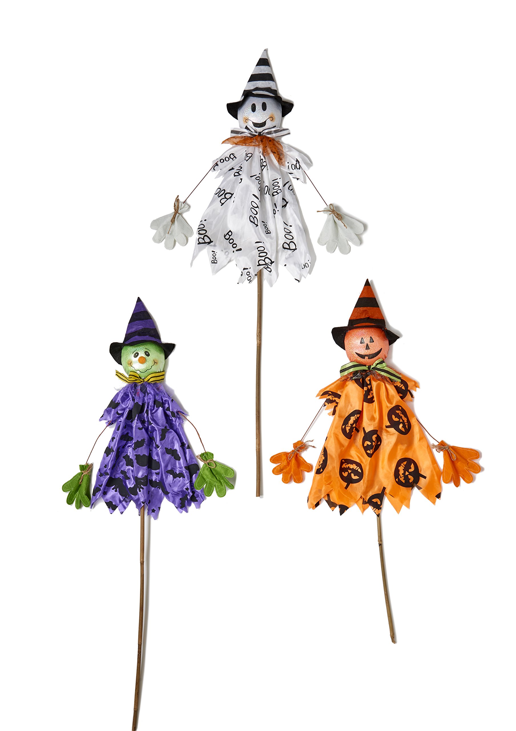 Worth Imports 42" Halloween Figures On Stake, Set of 3, Large, Multi (Damaged)