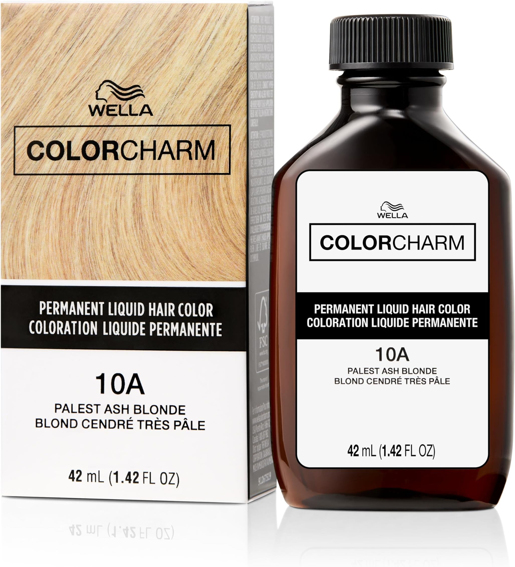 WELLA Color Charm Permanent Liquid Hair Color for Gray Coverage, Ash Blonde