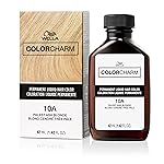 COLORCHARM Permanent Liquid Hair Color for Gray Coverage| 10A Palest Ash Blonde| 1.4 Fl Oz