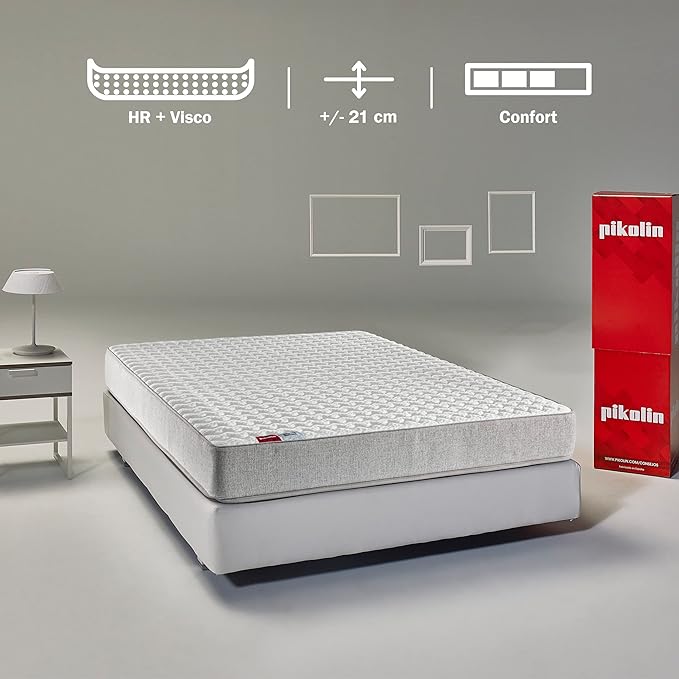 Imagen de Colchón PIKOLIN Leah Compact Visco, 21 cm, Confort y Higiene🛏️ en OfertitasTOP