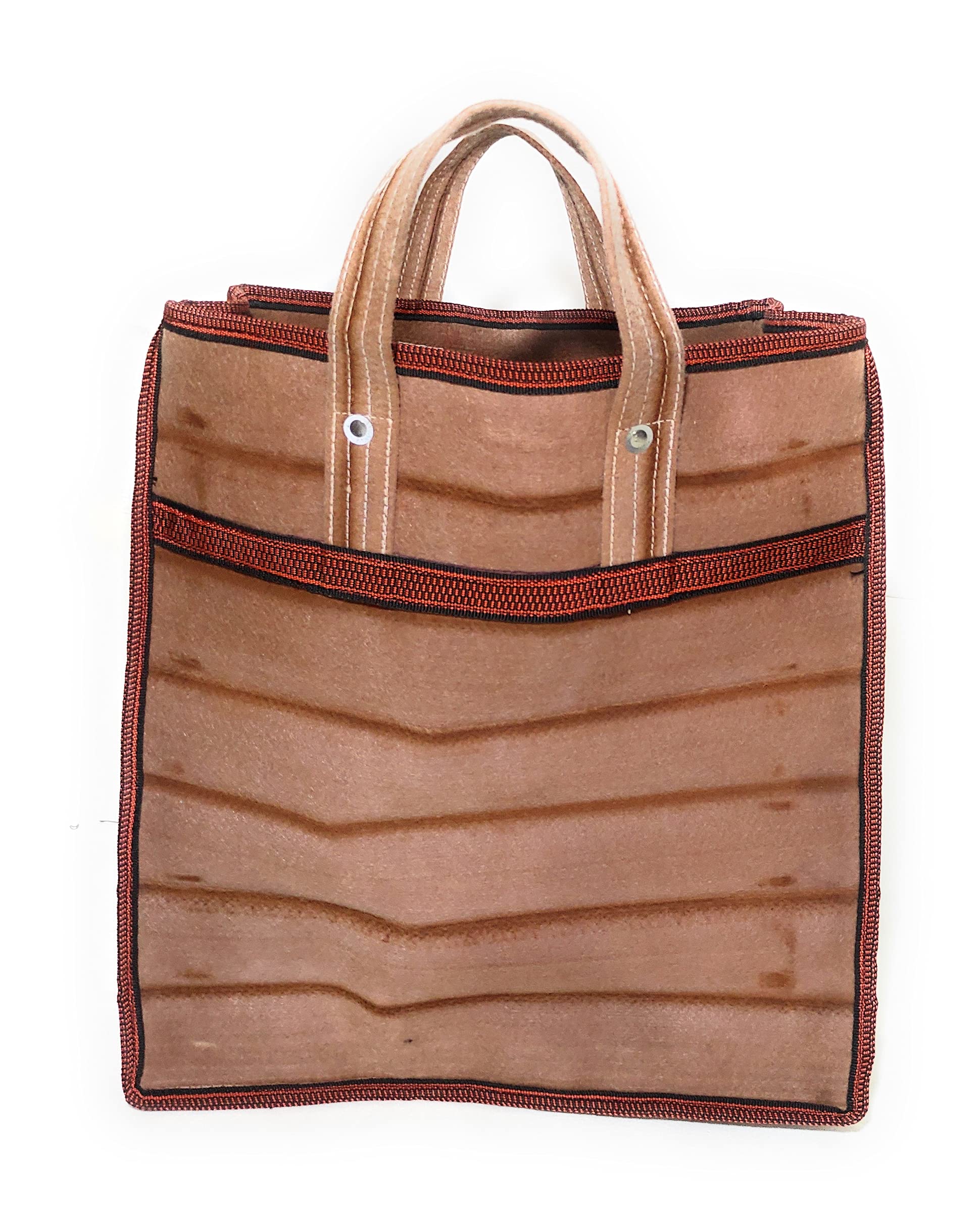 Rekha bag house Heavy Duty Multipurpose Vegetable Grocery/Shopping Bag/My Kirana Thaila in Special "Poly Woven Fabric" (Washable) (Medium)