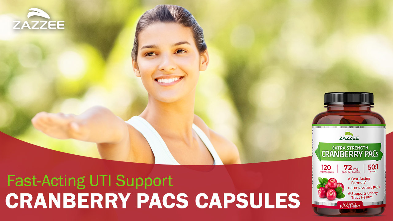 Amazon.com: Zazzee Cranberry PACs 72 mg per Capsule, 50:1 Extract