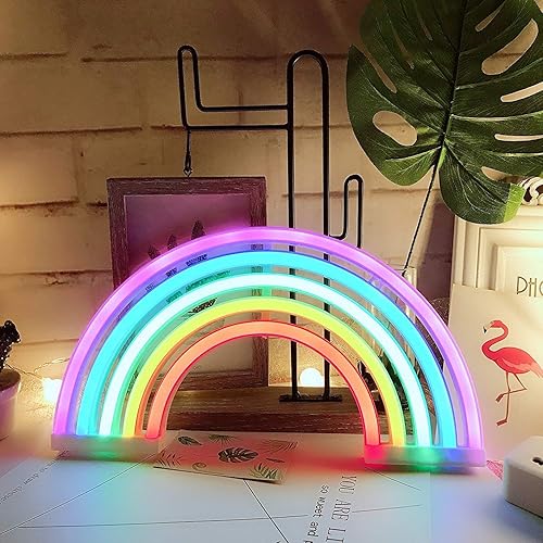 Miniatura 2 de QiaoFei - Nube de neón con luz LED, lámpara de noche de neón para decoración de habitación de niños, para suministros de fiesta, accesorios de