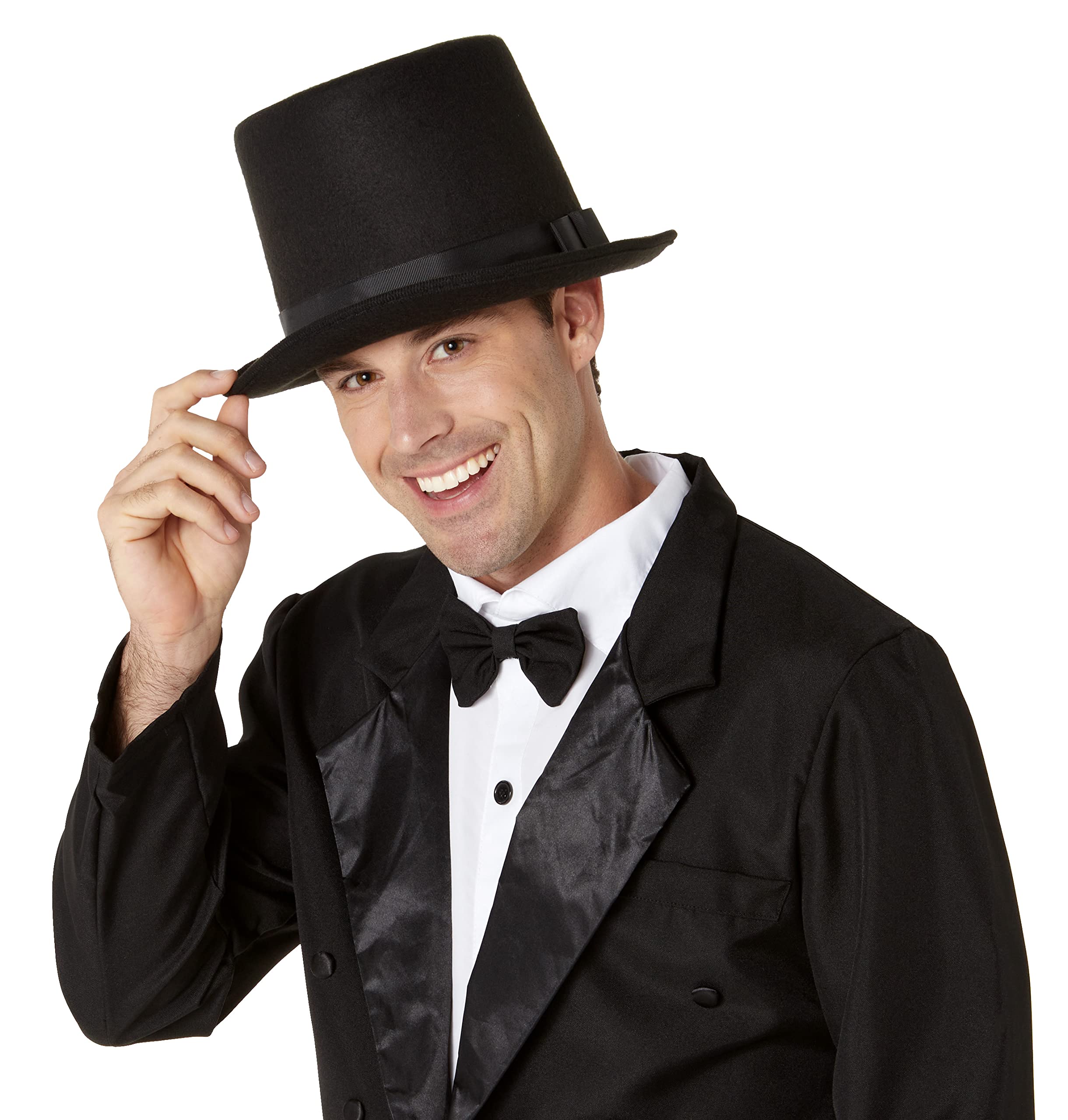 Forum Men's Novelty Super Deluxe President Hat, Black, One Size