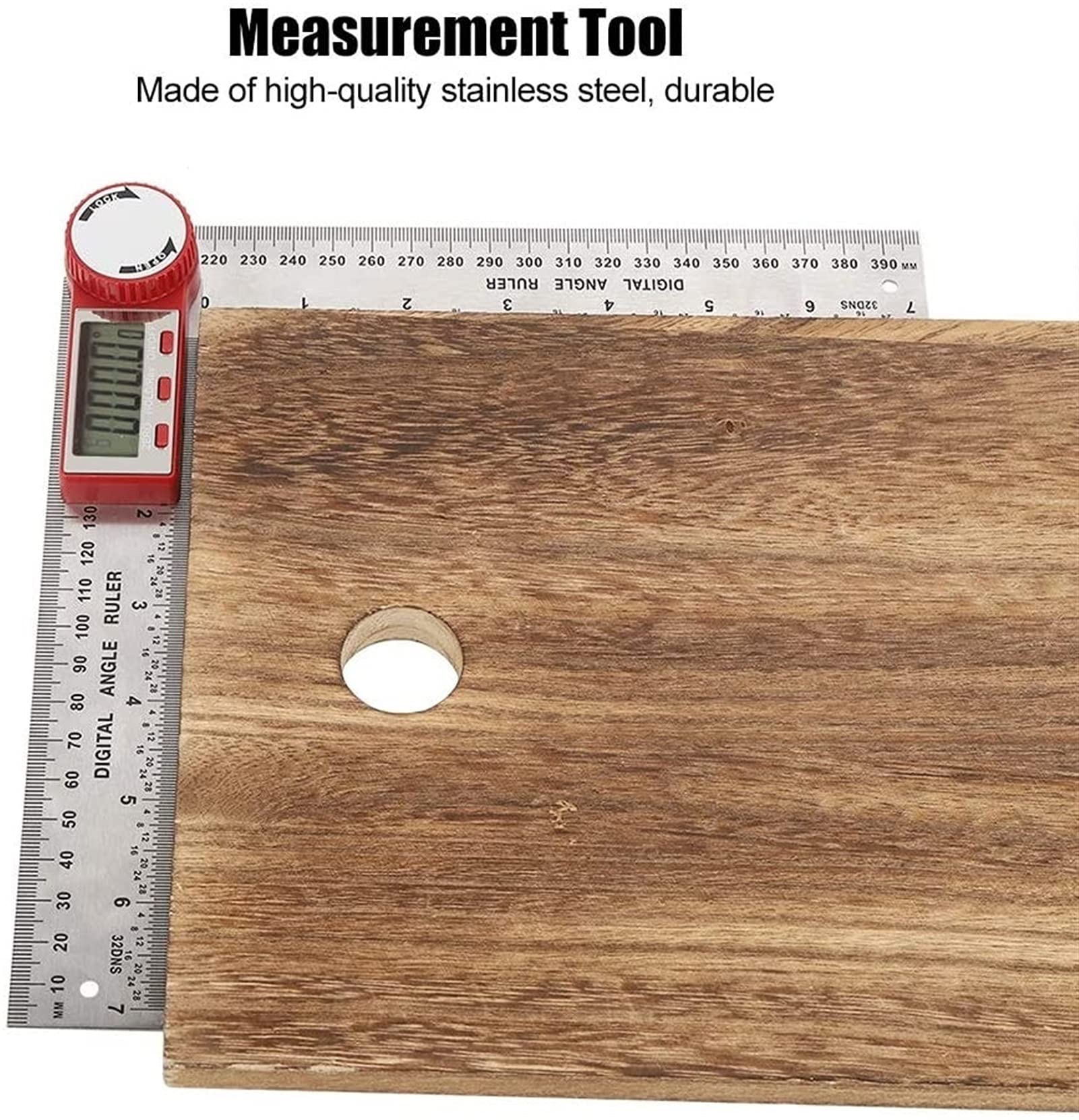 WJJ Righello Angolo Multifunzionale Angolo di misurazione ad Angolo di precisione elettronico Digital Display Angle Righer Glortractor di Lavorazione del Legno (2 PCS)