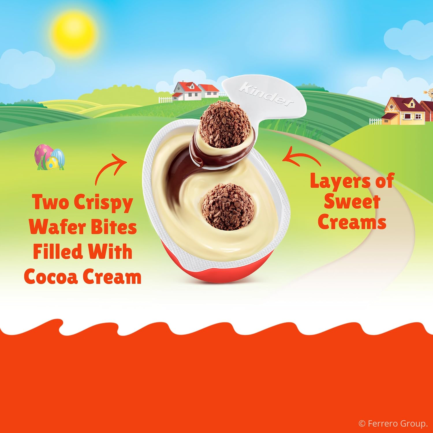 Kinder Joy Easter Eggs, Sweet Cream and Chocolatey Wafers with Toy Inside, Great for Easter Egg Hunts, 12-Pack, 0.7 oz Each oz
