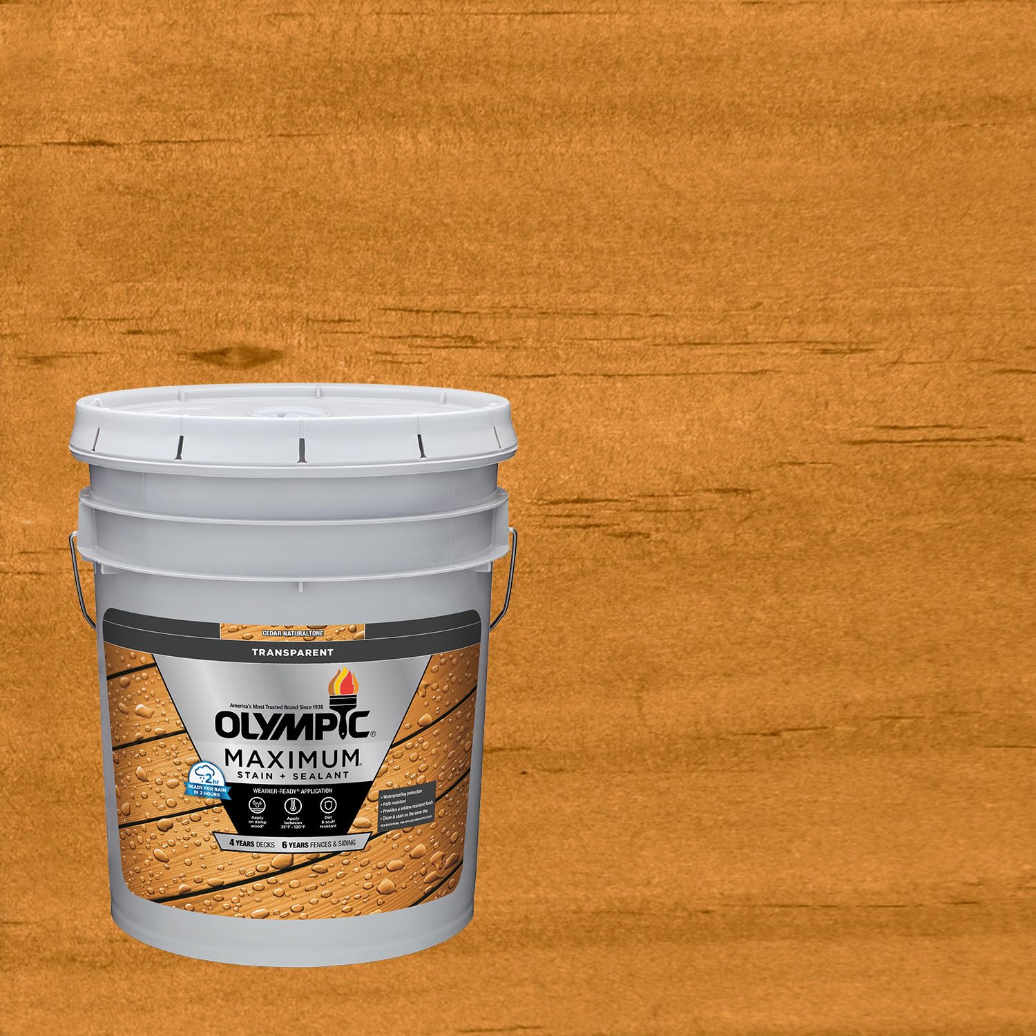 Olympic Maximum Cedar Transparent Exterior Wood Stain