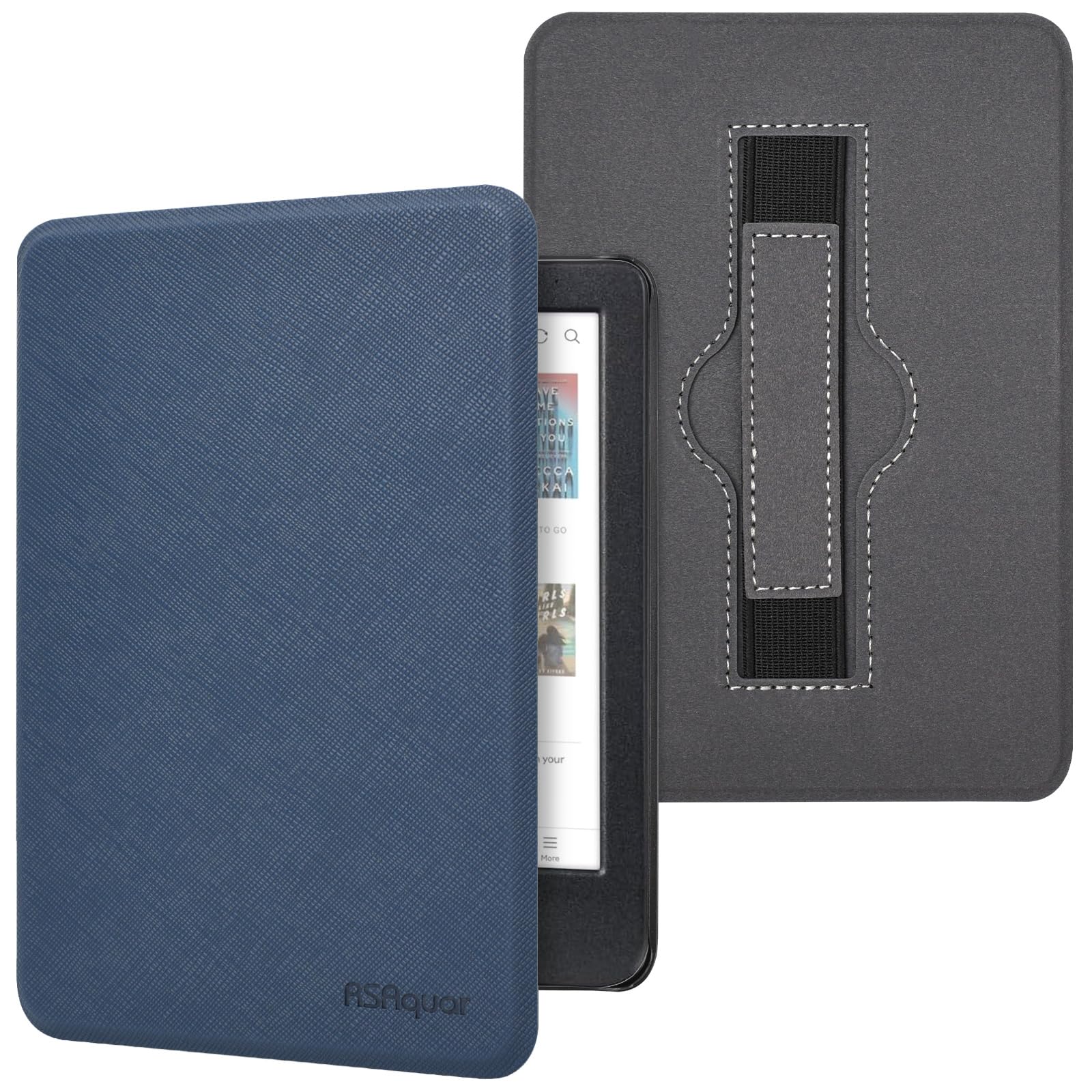 RSAquar 6" Kobo Clara Colour | BW | 2E Case with Hand Strap – Slim Protective Cover with Auto Sleep/Wake, Sage — view 8