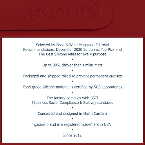 Miniatura 3 de GASARÉ, Juego de 2, Extra Grandes, Gruesos, Tapetes de Silicona para Encimera de Cocina, Tapetes Resistentes al Calor, Protector de Encimera,