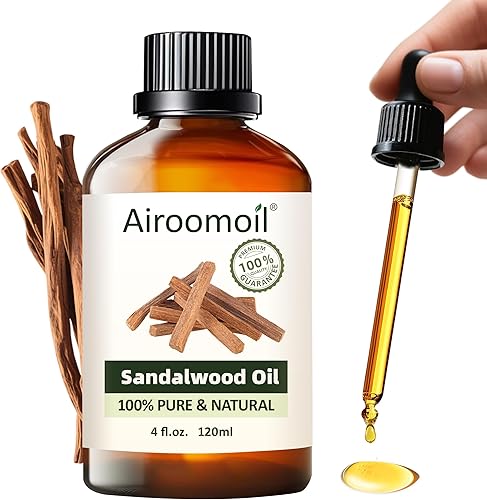 Aceite esencial de sándalo, fragancia amaderada para aromaterapia, cuidado de la piel, difusor de perfumes, uso doméstico, 4 onzas líquidas