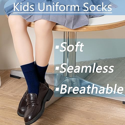 Miniatura 3 de Mini Angel Calcetines de algodón sin costuras para niños y niñas, 6 pares