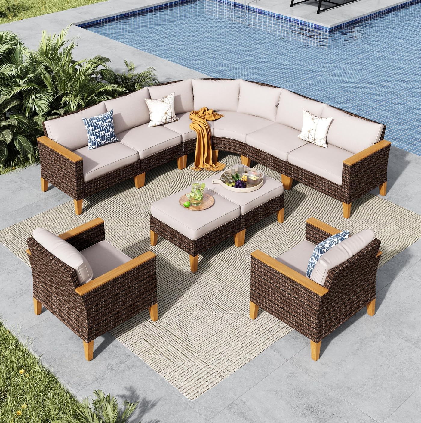 Garden Umbrella Wayfair Patio Set With Umbrella Lakewood 3m
