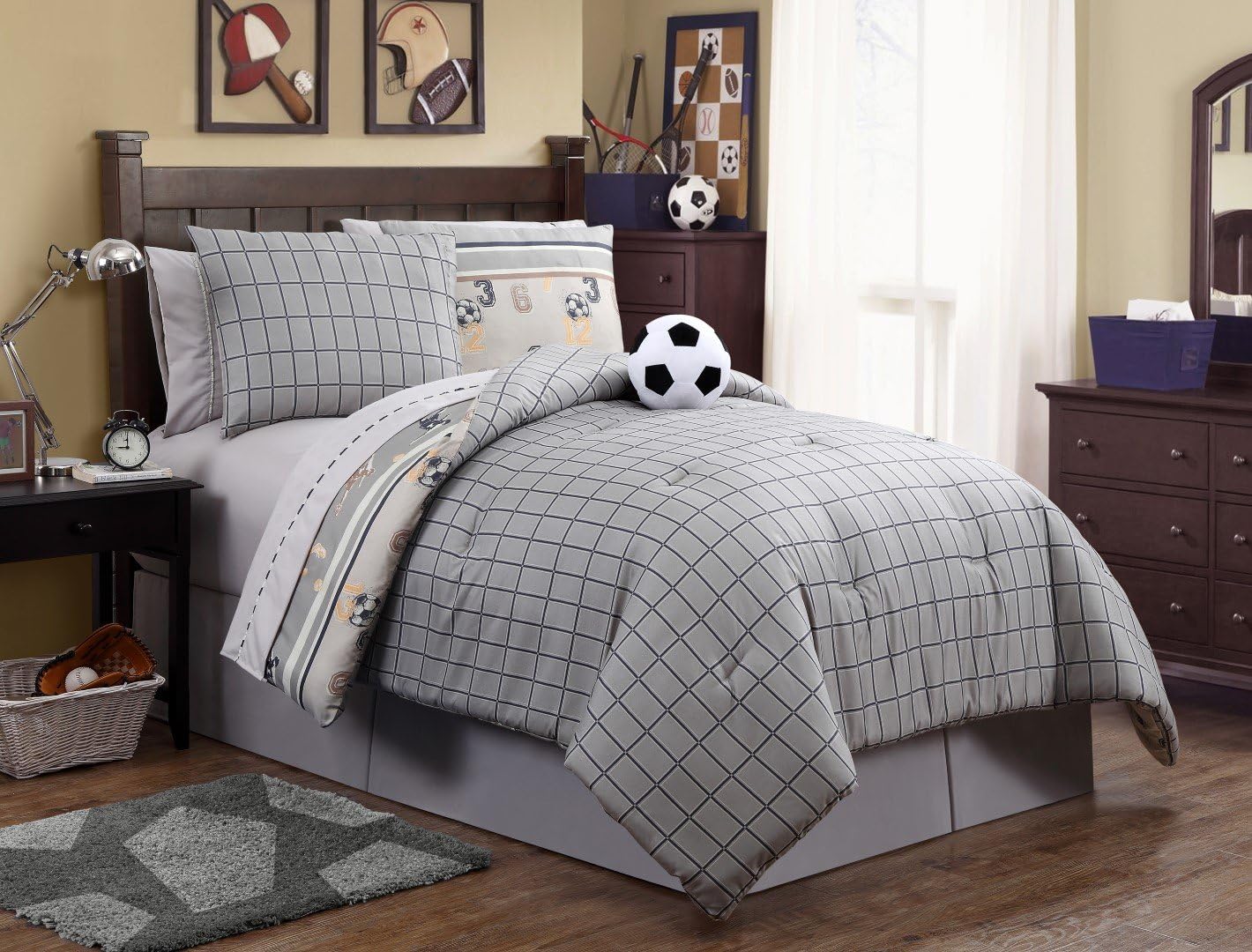 Victoria Classics SCCBIBTwinECGR Soccer (Striker) Bed in Bag Green Home & Kitchen