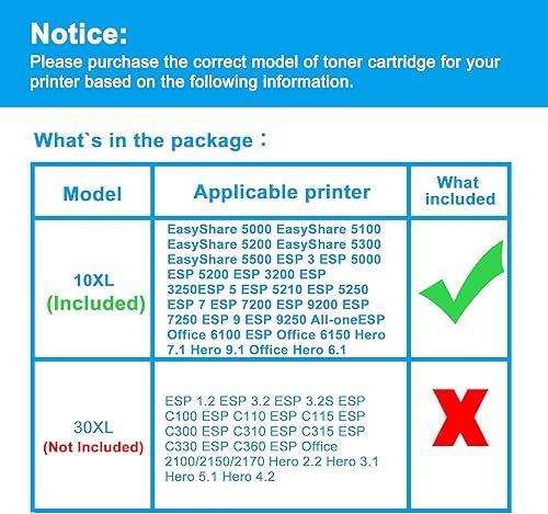 Miniatura 2 de LCL Cartucho de tinta compatible con pigmentos de repuesto para Kodak 10 10B 10C XL 10XL 8237216 8946501 EasyShare 5000 EasyShare 5100 EasyShare