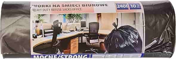 Sacchetti Spazzatura 35L Nero - 15 Pezzi Spessore 18μm LDPE Resistente Ufficio Casa - Foto 10