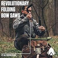 Vista 6 de AGAWA - BOREAL15-Sierra plegable de 15 pulgadas con hoja de sierra multiusos - Equipo de camping para senderismo, pesca, caza, bushcraft y kit