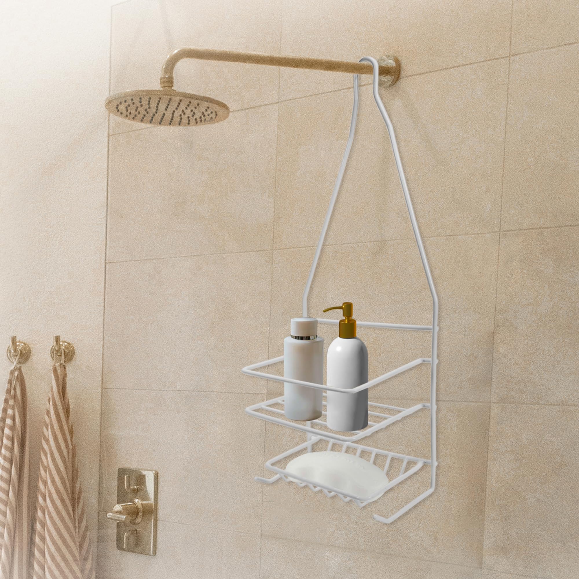 See full amazon price history chart for Anko Iron Mini Bathroom Hanging Organizer | 2-Layer Bathroom Shelf for Wall & Shower | Rust-Proof Shower Caddy | Bathroom Accessories | Shampoo & Soap Holder For Bathroom | White | 16x10.5x45.5cm Anko Iron Mini Bathroom Hanging Organizer | 2-Layer Bathroom Shelf for Wall & Shower | Rust-Proof Shower Caddy | Bathroom Accessories | Shampoo & Soap Holder For Bathroom | White | 16x10.5x45.5cm (B0BWZ39HBK) Amazon Price History, Amazon Price Tracker