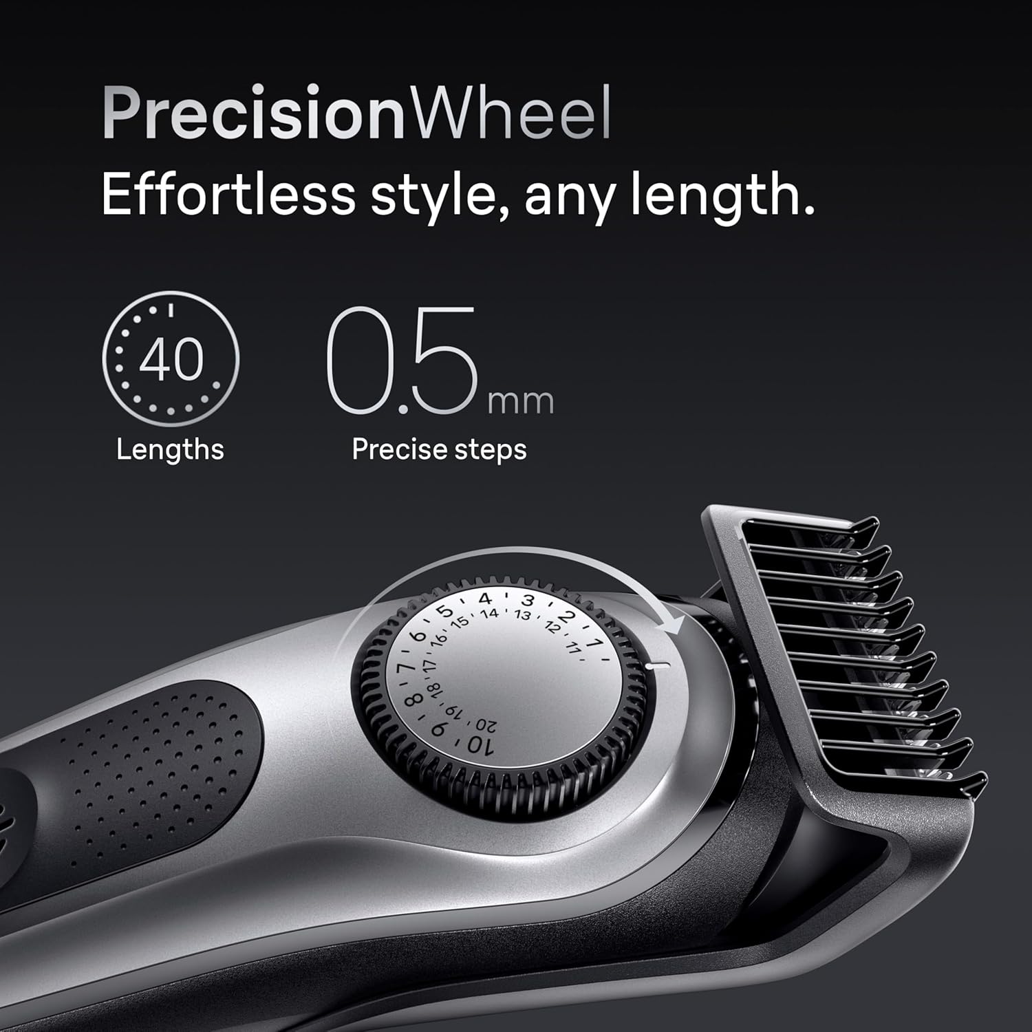 Braun All-in-One Style Kit Series 7 7410, 8-in-1 Trimmer for Men with Beard Trimmer, Body Trimmer for Manscaping, Hair Clippers & More, Sharpest Blade, 40 Length Settings, Waterproof - Image 3