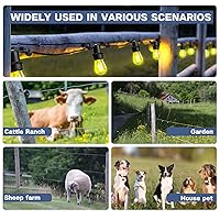 Vista 8 de 30 Piezas Aisladores Negros para Cerca Eléctrica, Aislador de Rosca, Poste de Anillo para Cerca, Aislador para Poste de Madera y 1 Pieza Herramienta