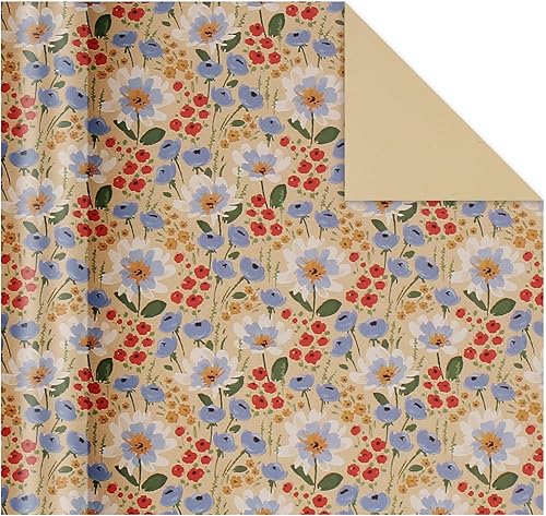 Vista 136 de Aimyoo Rollo de papel de estraza floral, papel de regalo de flores vintage para todas las ocasiones, para bodas, cumpleaños, despedidas de soltera