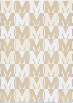 BaubleBar On Repeat Custom Blanket, Natural/Beige, Letter M