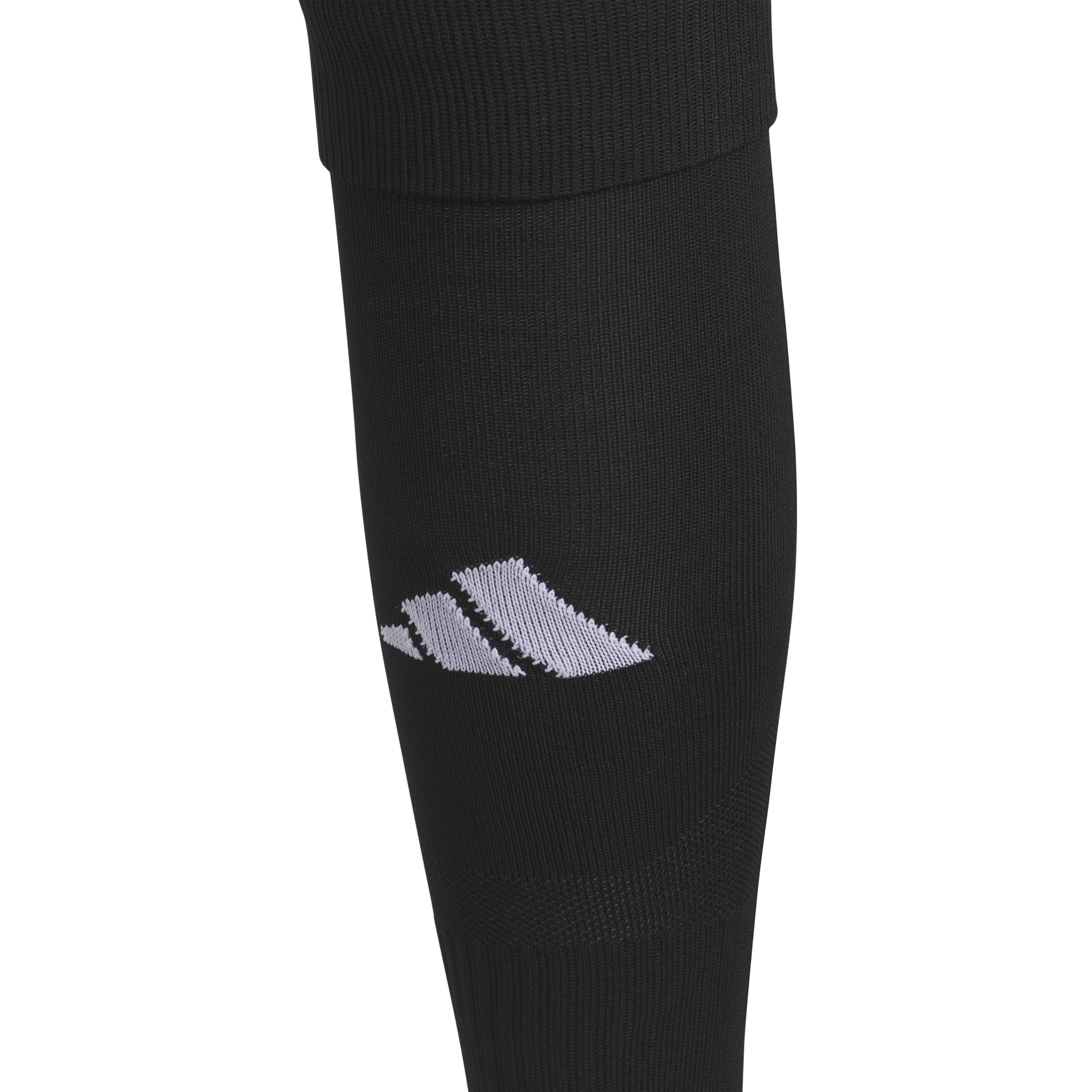 adidas Unisex-Fußballsocken für Männer, Frauen und Kinder (1er-Pack) – vorgeschnittene Socken für Schienbeinschoner, leichte athletische Passform, Wadenärmel (1 Stück), schwarz / weiß, L