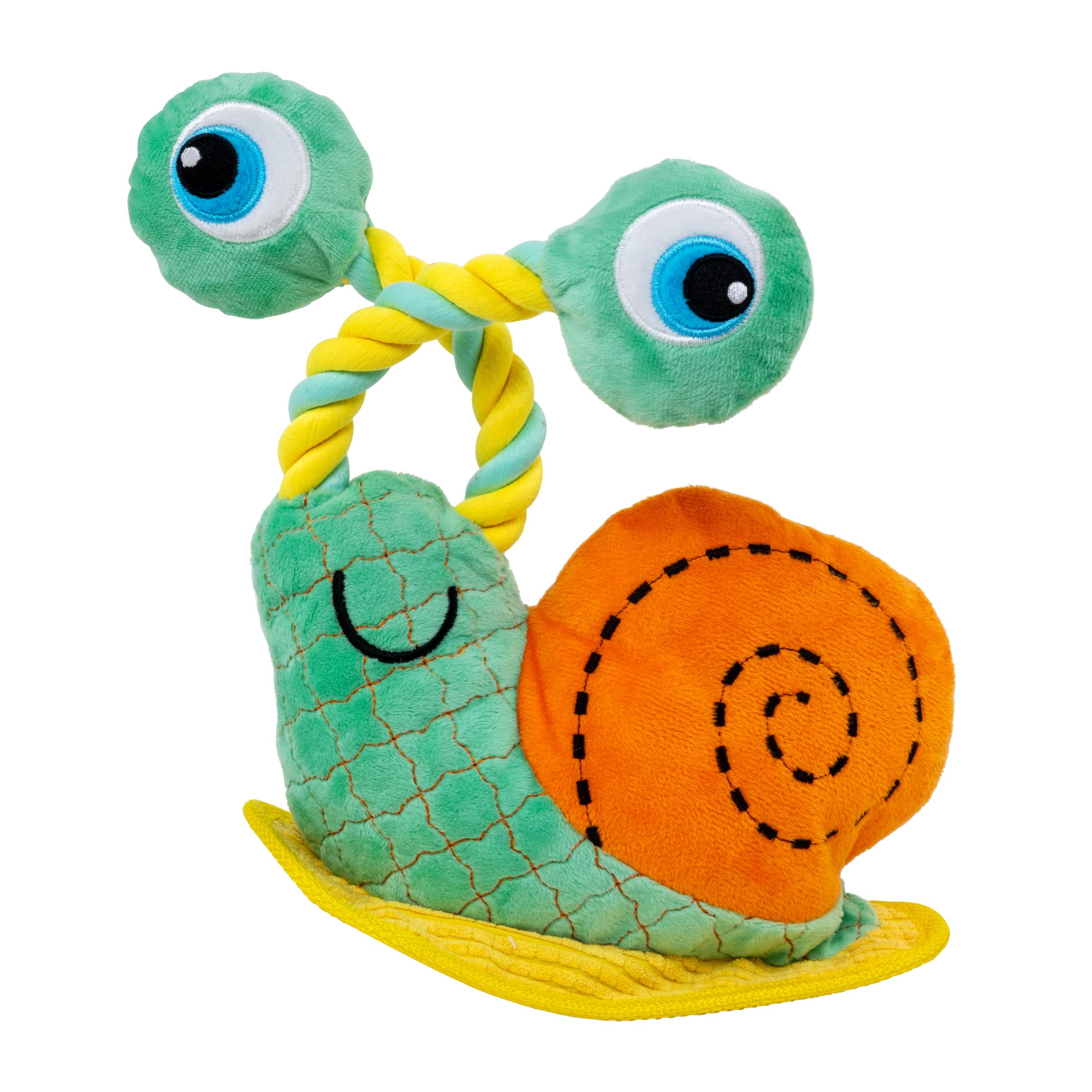 KONG Bendeez Jouet escargot pour chien Taille L | Jouet en peluche robuste