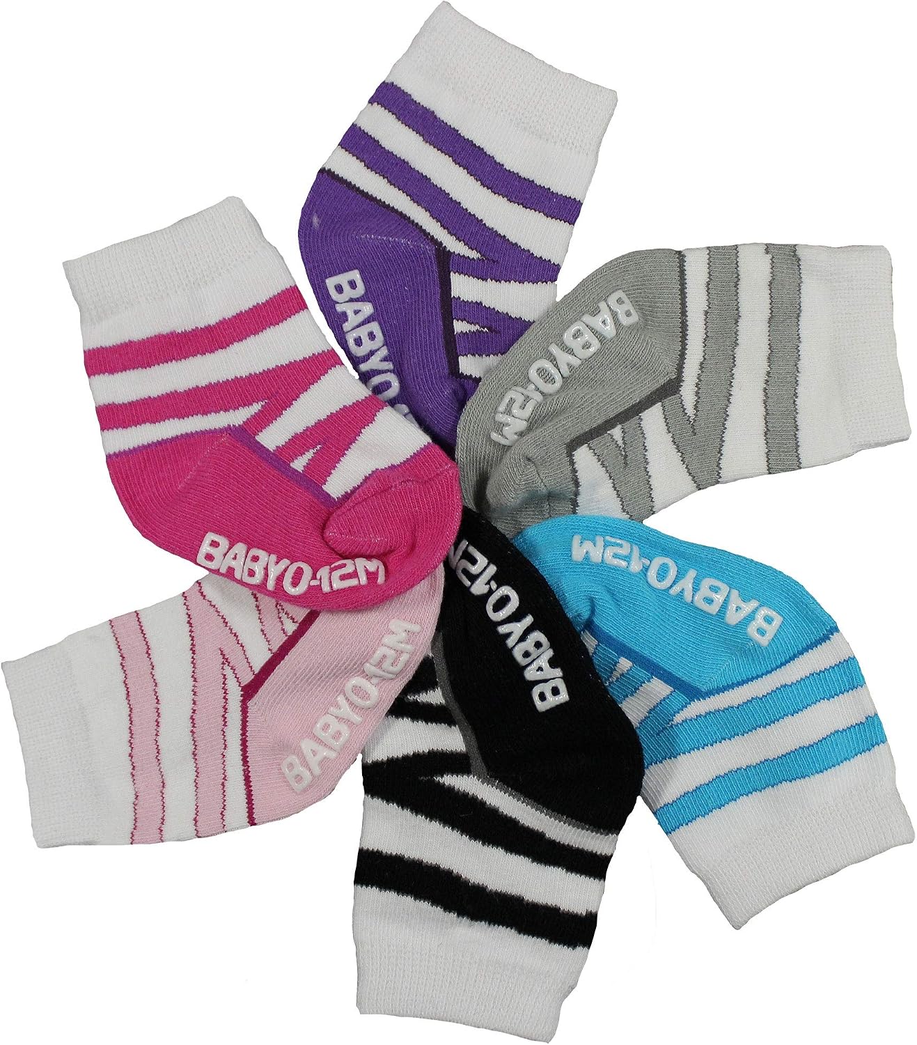 WADDLE Stay-On Baby Gripper Socks Newborn Boys Sneaker Athletic Sports Shoe Socks