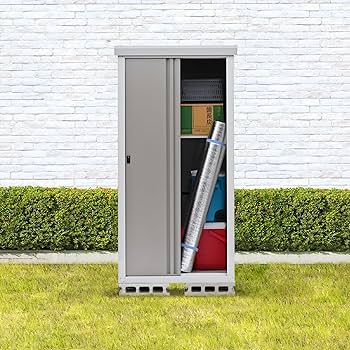 Amazon | グリーンライフ 物置 屋外 大型【日本製】棚板1枚・鍵