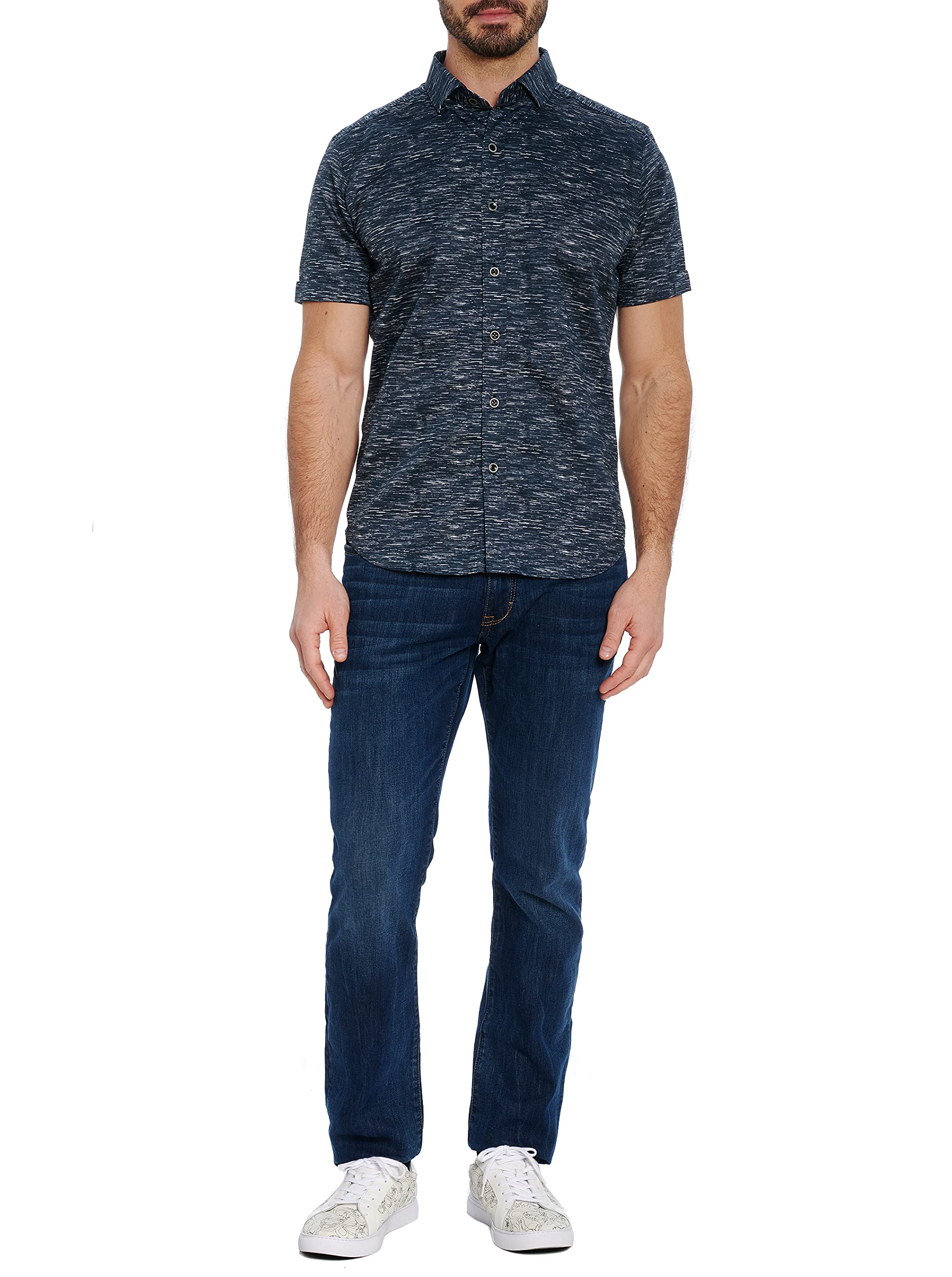 Robert Grahammens Burbank S/S Woven Shirt Button Down Shirt