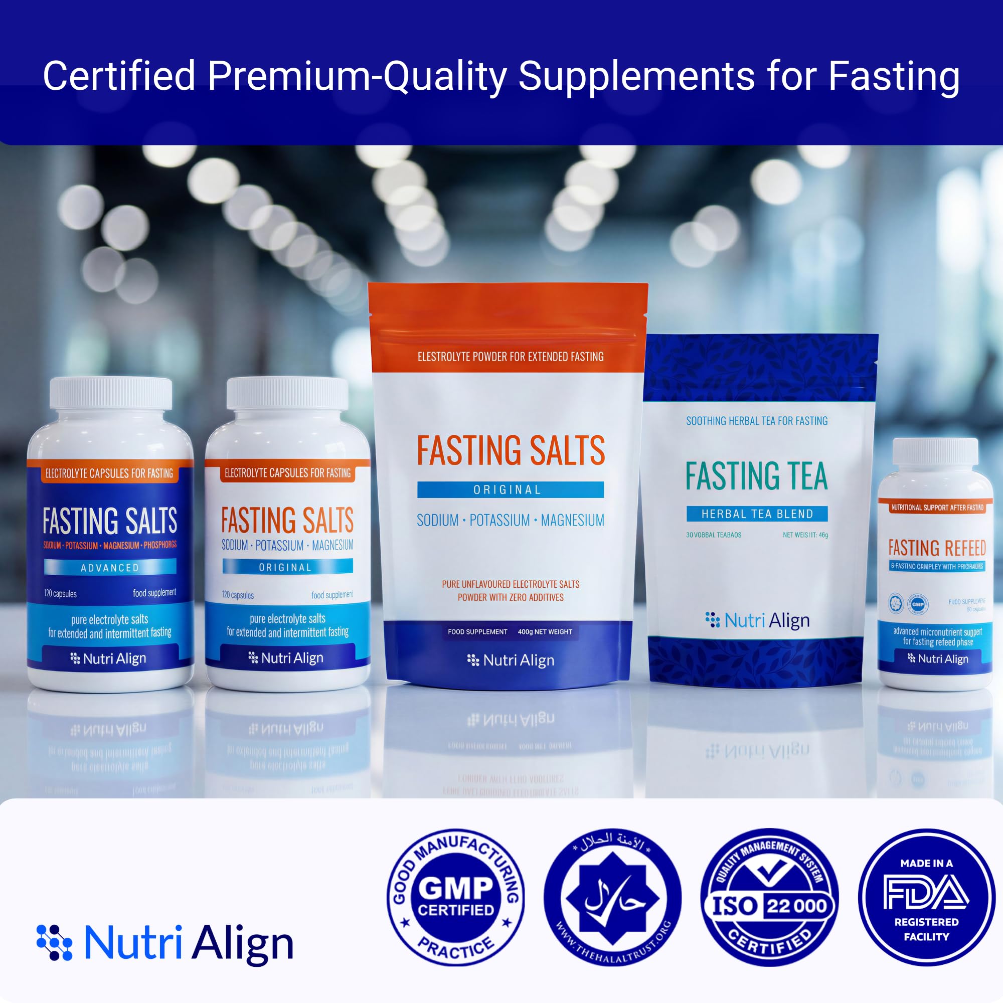 Nutri-Align Fasting Salts Electrolytes Powder | 400g Sodium Potassium Magnesium Electrolytes | Pure Unflavoured Electrolytes for Extended and Intermittent Fasting | Sugar Free & Filler Free — Amazon image 6