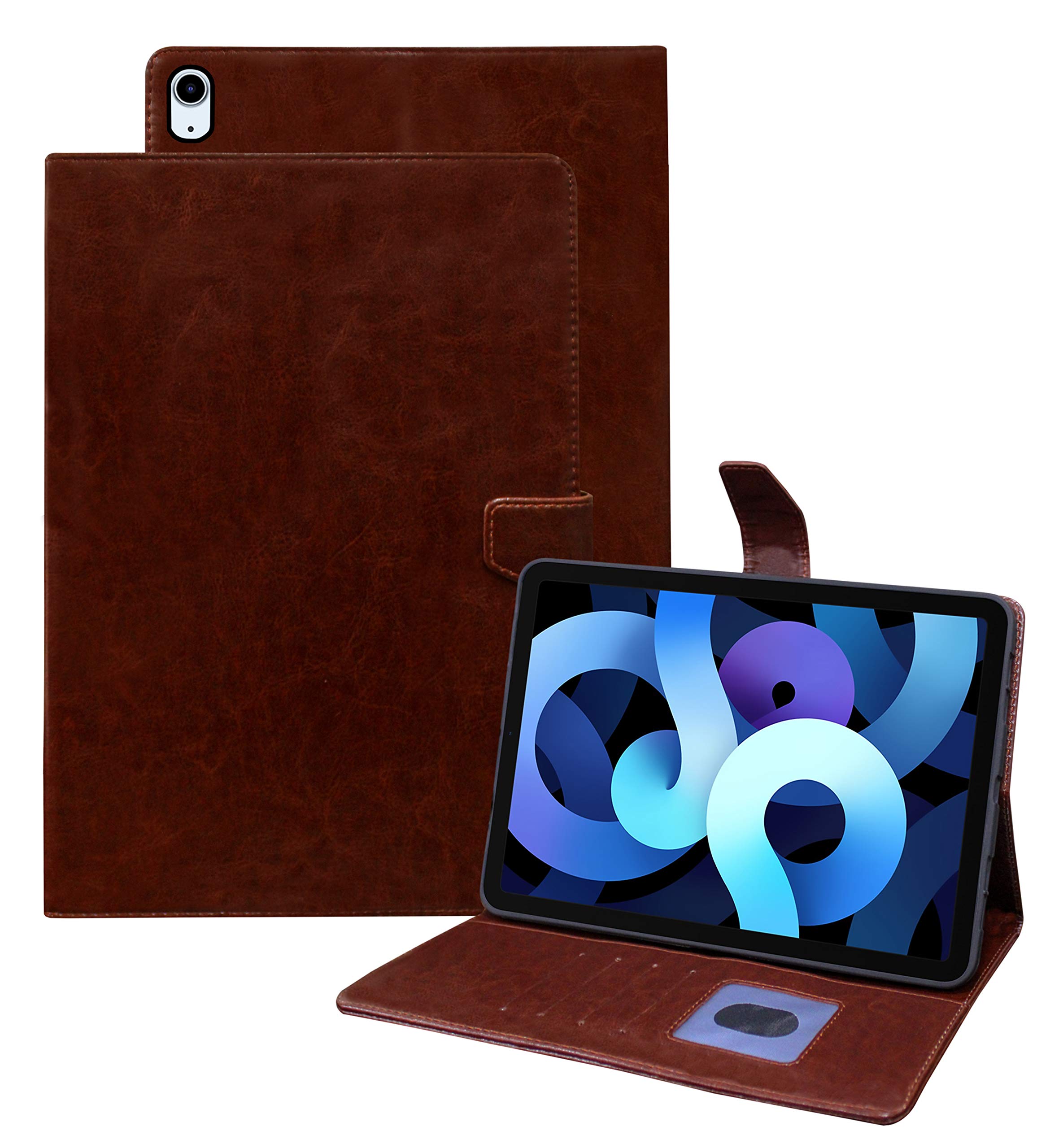 TGK Vintage Leather Wallet Flip Book Cover with Silicone Back Case Compatible for iPad Air 4 10.9 Cover 2020 4th Generation (Model: A2072/A2316/A2324/A2325) (Brown) (B08WLR3HMK) Amazon Price History, Amazon Price Tracker