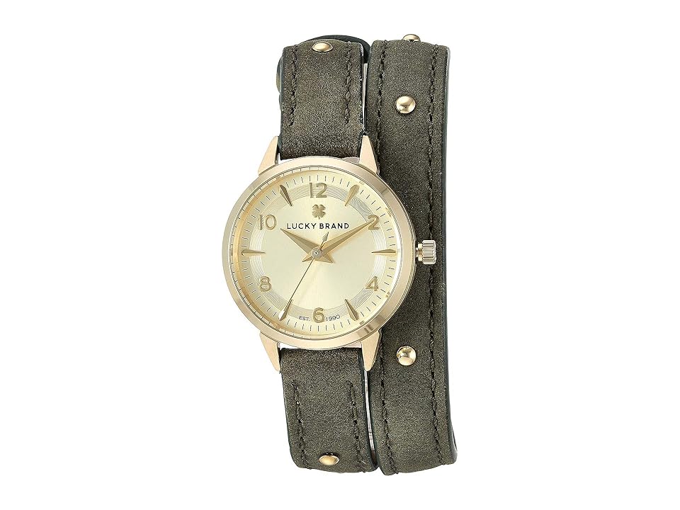

Lucky Brand Torrey Olive w/ Gold Studs Watch - LW00186 (Gold) Watches