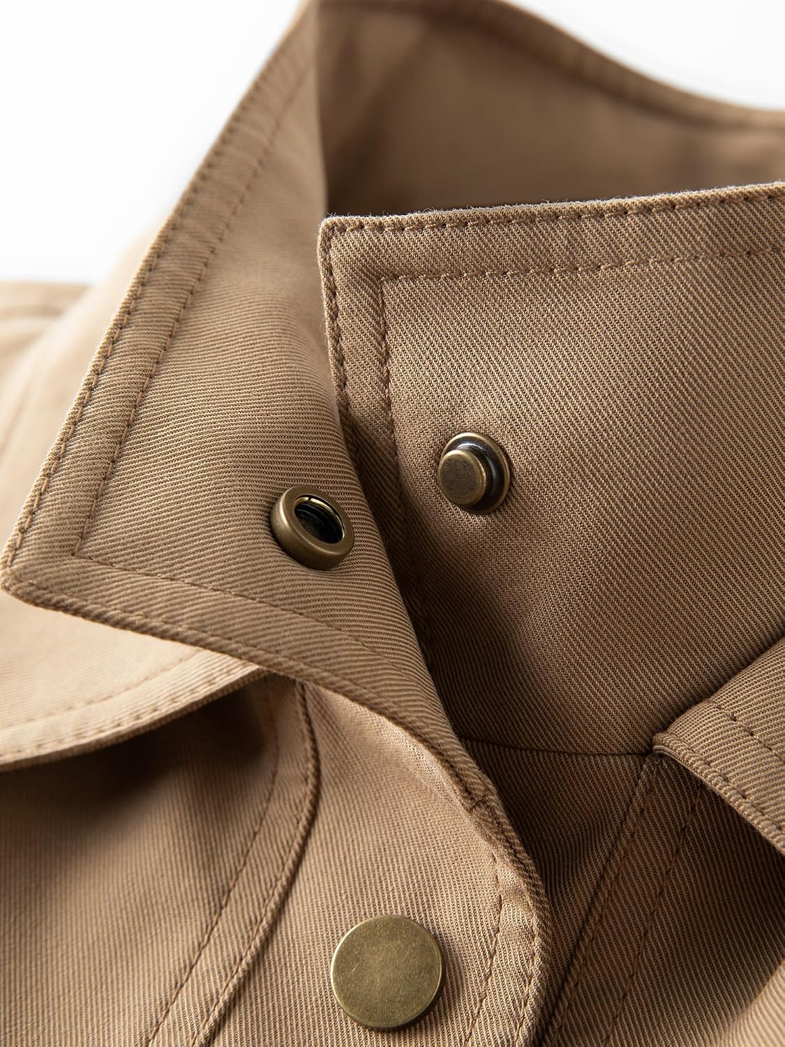 Women's Loose Fit Workwear Utility Jacket | Oversized Lapel Coat with Large Pockets for Spring & Fall