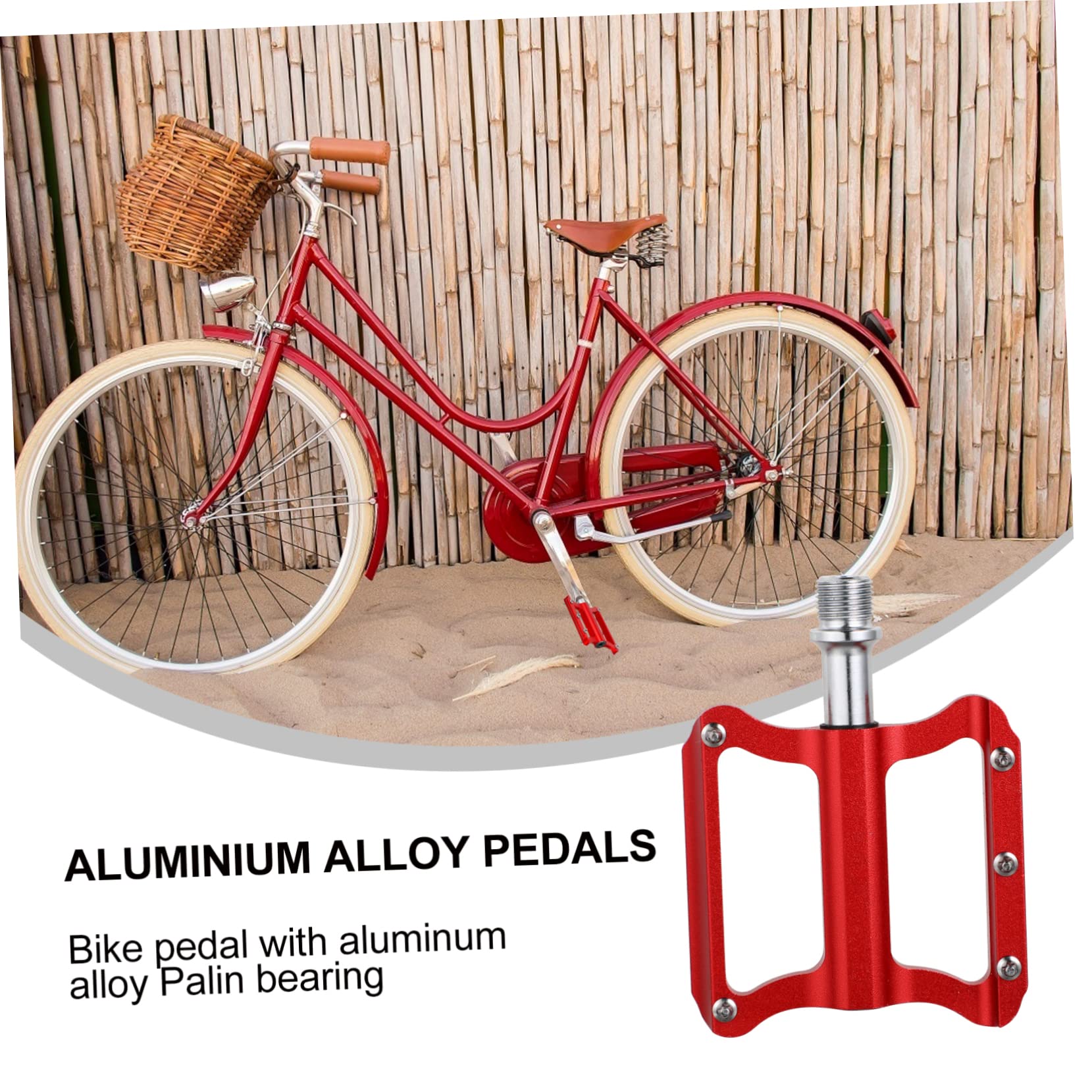 UKCOCO Pedali Piatto Per Bici Da Ciclismo Pedali Antiscivolo in Lega Di Alluminio Per Mountain Bike Bici Da Strada City Bike Da Ragazza
