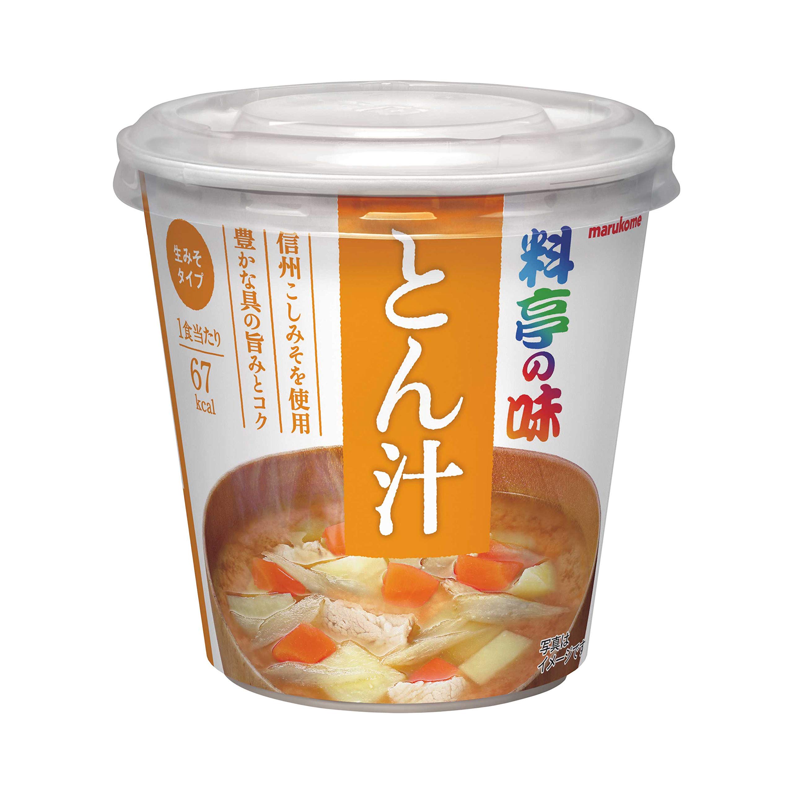 Amazon.co.jp: マルコメ カップ 料亭の味 とん汁 即席味噌汁 1食×6個