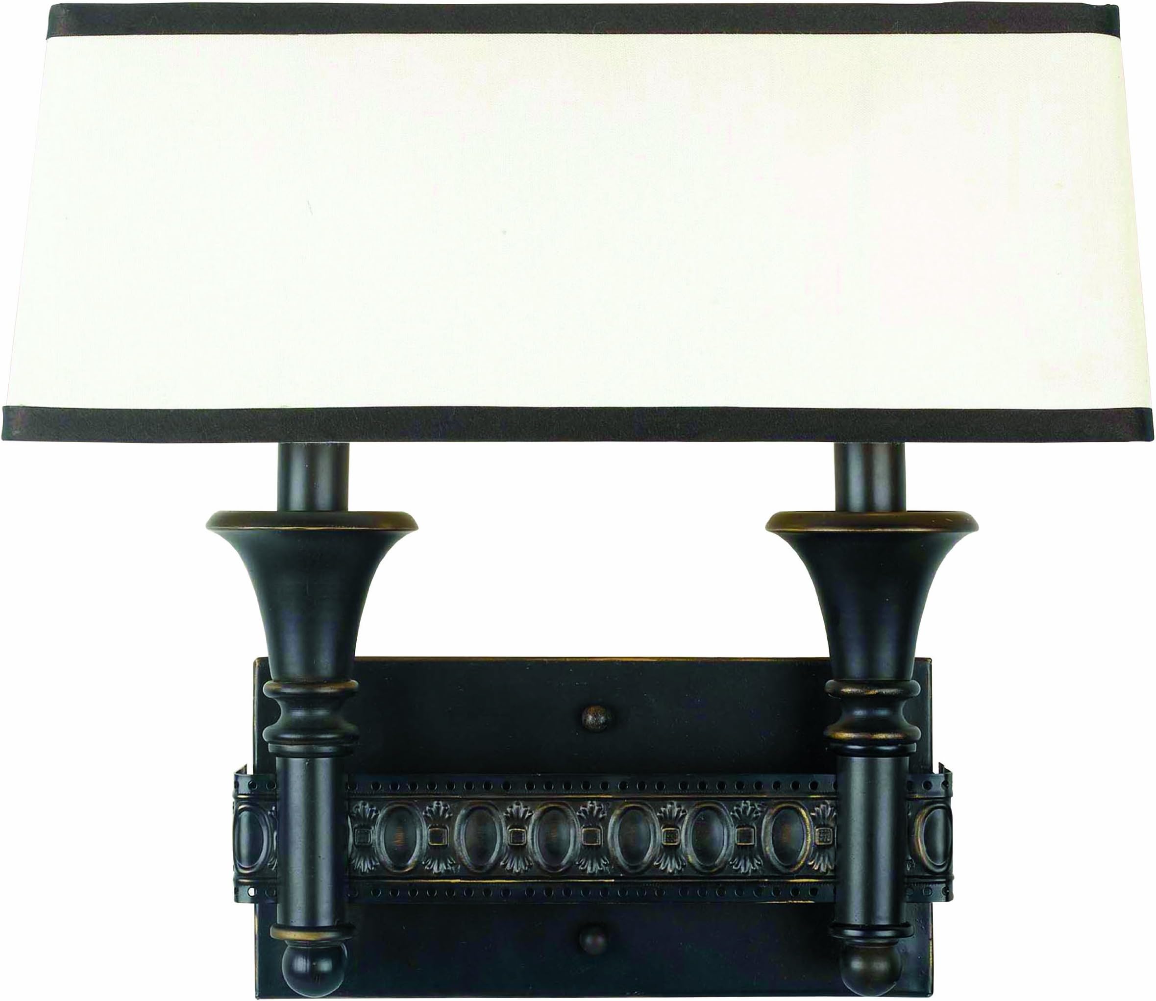 World Imports Lighting 2362-47 Manhattan 2-Light Wall Sconce, Oiled Bronze