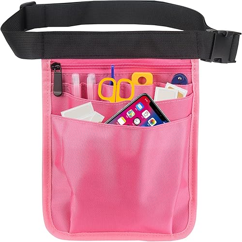 Miniatura 8 de Riñonera de enfermería para enfermeras, cinturón de herramientas de enfermera con soporte para estetoscopio, azul (Large-Blue)