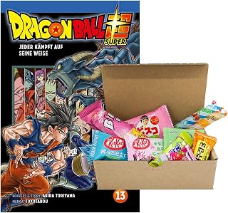 Dragon Ball Super 13, taśma manga, książka kieszonkowa + japońskie pudełko ze swetrami, od 10 lat