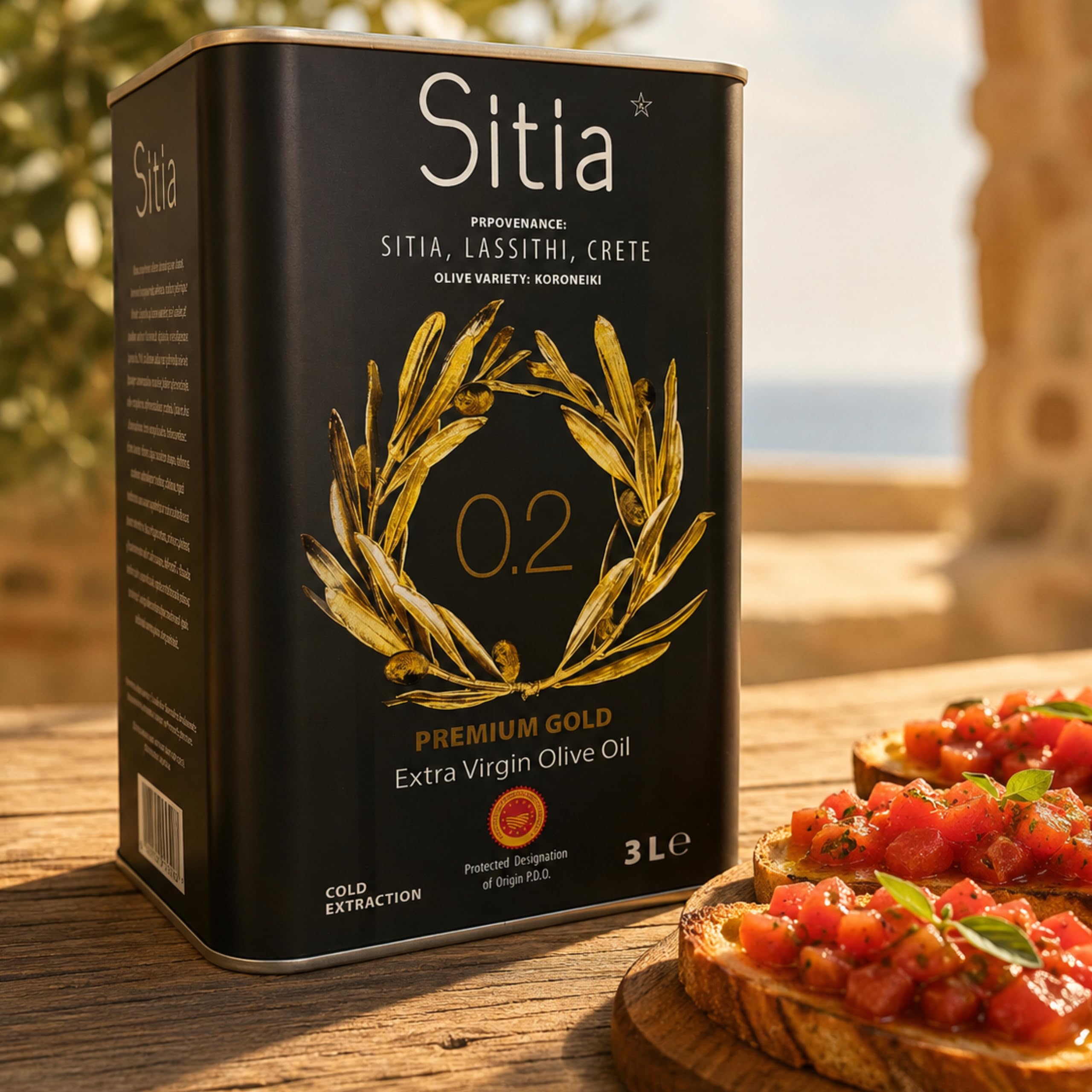 SITIA Premium Gold | Oliwa z Oliwek Extra Vergine 3 L | Kreta | Polifenole