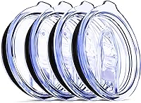 Vista 11 de Paquete de 1 tapa de repuesto para vasos Yti de 20 y 10 onzas, 3.3 pulgadas de diámetro, tapas a prueba de derrames, cubiertas deslizantes