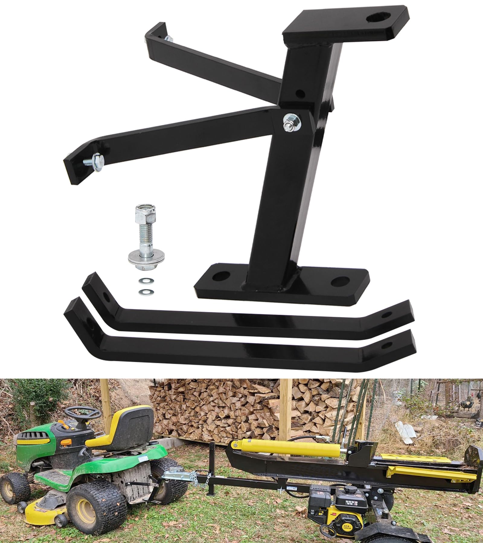 ELITEWILL Lawn Mower Trailer Towing Hitch, Garden Tractor Pro Hi Hitch Compatible with John Deere Cub Cadet Husqvarna Craftsman Riding Mowers
