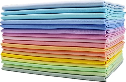 Vista 9 de iNee Aurora Solids Fat Quarters - Paquetes de tela para acolchar, 18 x 22 pulgadas, (Aurora Solids) Aurora Sólidos,Sólidos brillantes,Sólidos