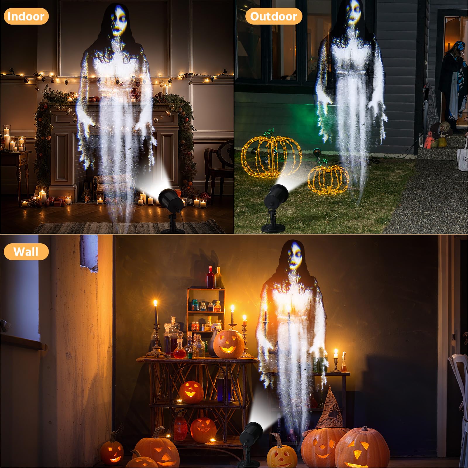 Amazon.co.jp: ハロウィンプロジェクターライト、屋外屋内装飾