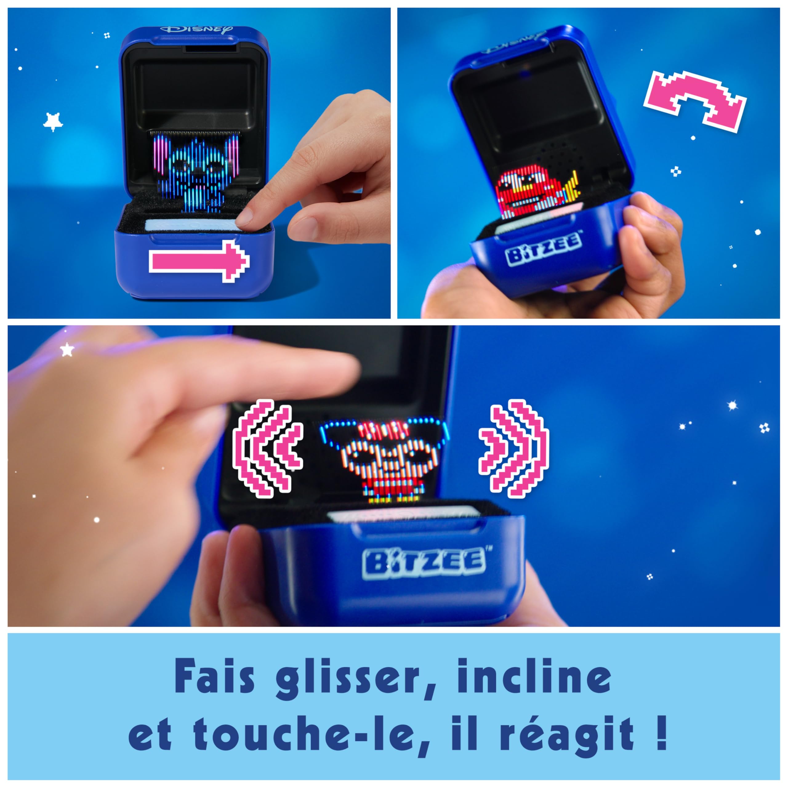 Bitzee Disney - Mon Animal Interactif Animal Digital 3D Que Vous Pouvez Vraiment Toucher - Boîtier Electronique 30 Compagnons Interactifs - Sons Réactions Et Jeux - Jeu pour Enfant 5 et +